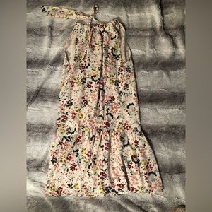 FATE | Cream Floral Drop-Waist Dress | Small